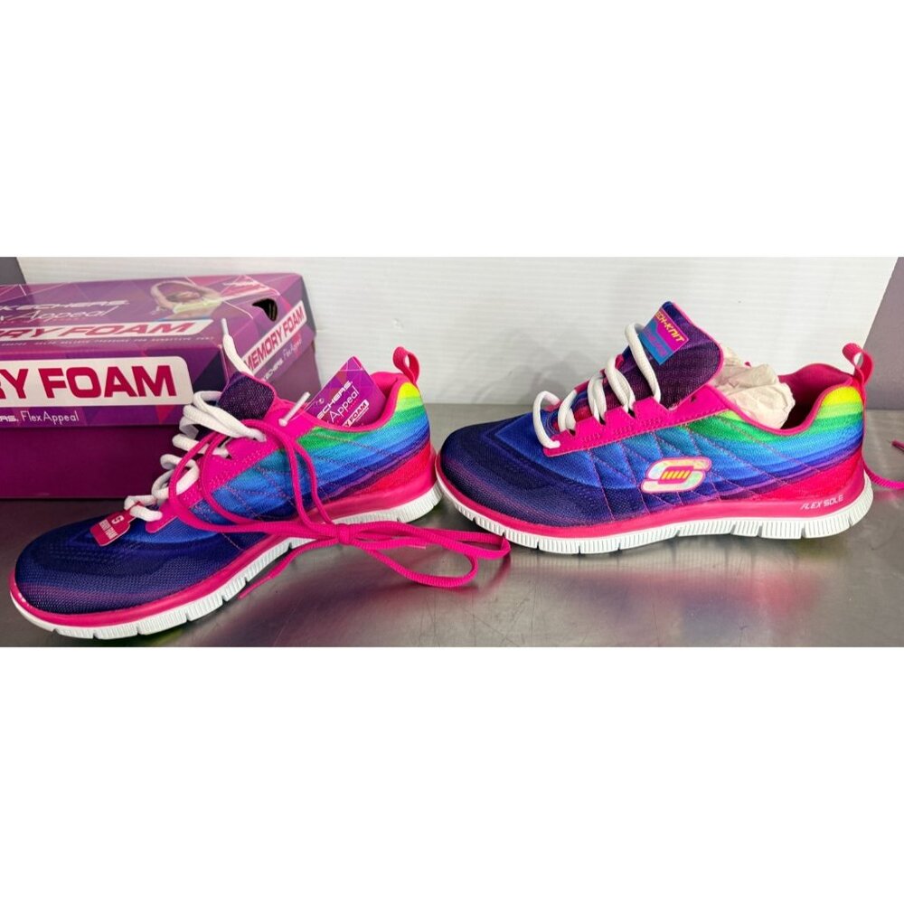 Skechers Flex Appeal Womens / Memory Foam Pretty Please sz 6.5 12067 - Picture 1 of 9